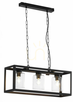 Luster MACARI čierny 3XE27/15W