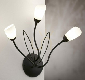 Nástenné svietidlo GLORIOSA Black 3xG9/14W