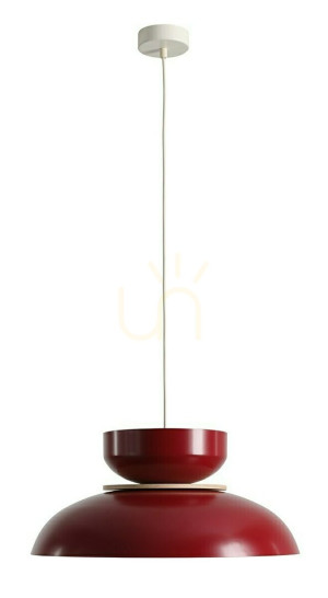 Závesné svietidlo Aldex červené kovové E27 1x15W LED 1152G15_15_J