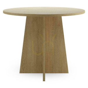 Okrúhly jedálenský stôl 100 cm CRANE Oak Cremona Torro