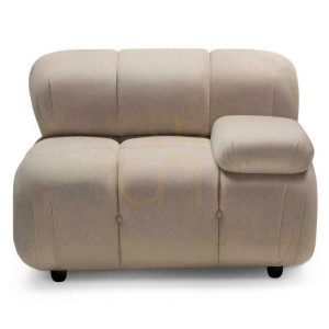 Modul pohovky/pohovky Right URBANIQUE Light Beige in Velvet