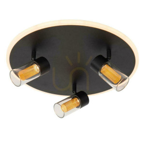 Plafón Lucide EVERINA čierny LED 40 cm 3x5W 00131/40/30