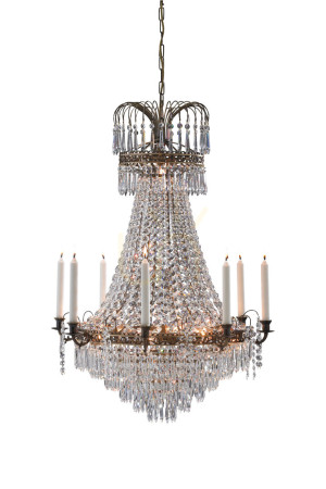 Luster Markslojd LACKO 9-ramenný transparentný kovový 66 cm 100659