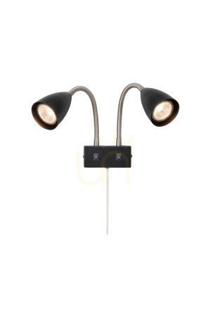 Nástenné svietidlo Markslojd CIRO 2L 108901 strieborné oceľové