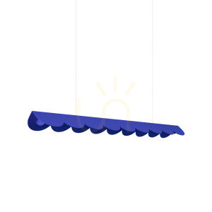 BISCUIT 100 ultramarínová LED závesná lampa 3000K