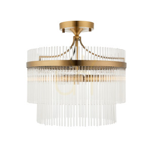 Stropné svietidlo Marietta Brass Endon