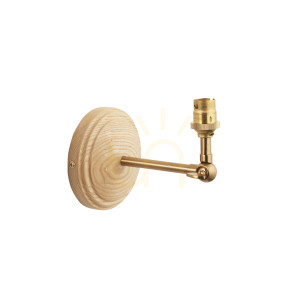 Nástenné svietidlo Wood Wing Brass Endon