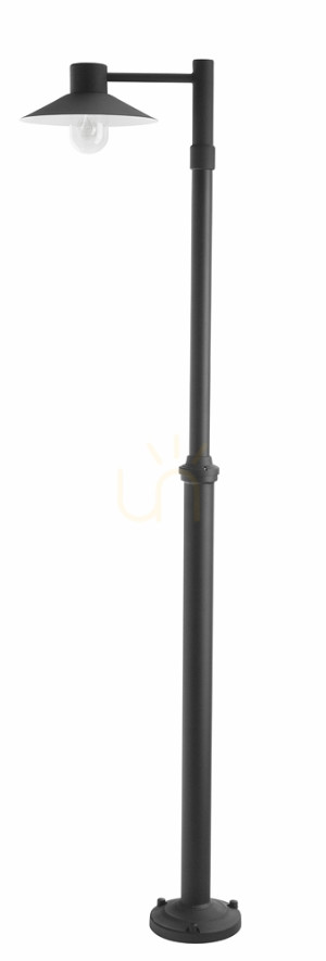 LUND NORLYS 274BL Čierna záhradná lampa Norlys E27.