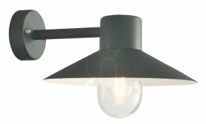 Vonkajšie nástenné svietidlo LUND NORLYS 290BL Black E27 Norlys.
