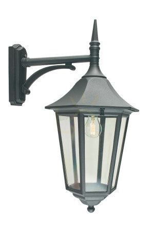 MODENA NORLYS 381BL Čierna vonkajšia nástenná lampa E27 Norlys