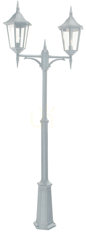 MODENA NORLYS 382WH Biela záhradná lampa Norlys E27.