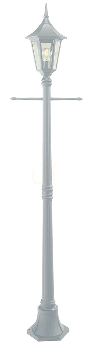 MILANO NORLYS 401WH Biela záhradná lampa Norlys E27.