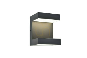 Vonkajšie nástenné svietidlo Lutec Twisto LED 13 W šedé 5116303118