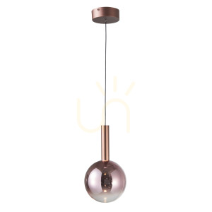 Závesné LED svietidlo Italux Camino meď 8W 3000K PND-24038-1A-COPP