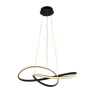 Závesné LED svietidlo Italux Consa čierne PND-19221C-BK