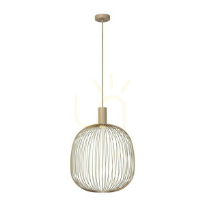 Závesné svietidlo Lucide Esterel béžové 40 cm kov 21446/40/41
