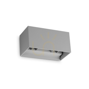 Vonkajšie nástenné svietidlo Ideallux ATOM 366890 antracitové LED 25W 4000K IP54 20 cm