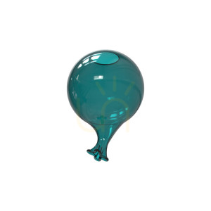 Sklenená dekorácia Ideallux CLOWN 352619 zelená, priemer 15 cm