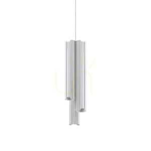 Závesné svietidlo Ideallux DORICA 366470 biele LED 27W 3x ⌀9,5 cm