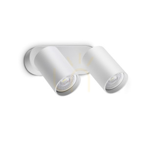Nástenné svietidlo Ideallux DYNAMITE 367378 biele 2x GU10 Ø16,5 cm