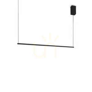 Závesné svietidlo Ideallux Essence čierne LED 19W 3000K Ø115 cm 371825
