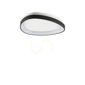 Plafón Ideallux GEMINI 372044 čierny LED 24W 4000K Ø42,5 cm