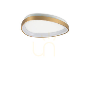 Plafón Ideallux GEMINI 372051 mosadzný LED 24W 4000K 42,5 cm
