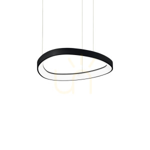 Závesné svietidlo Ideallux Gemini 372136 čierne LED 36W 4000K 42,5 cm