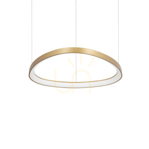 Prívesné svietidlo Ideallux GEMINI 372174 mosadzné LED 47W 4000K Ø61 cm