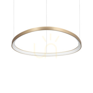 Závesné svietidlo Ideallux GEMINI 372204 mosadzné LED 56W 4000K Ø81 cm
