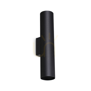 Nástenné svietidlo Ideallux LOOK 370118 čierne 2x GU10 15 cm