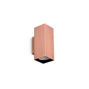 Nástenné svietidlo Ideallux LOOK medené 2x GU10 370354