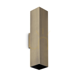 Nástenné svietidlo Ideallux LOOK mosadz 2x GU10 370392