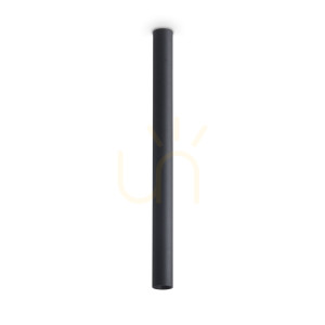 Plafón Ideallux LOOK 370897 čierny LED 5W 3000K sklo kov 3x40 cm