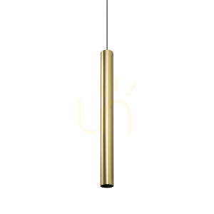 Prívesné svetlo Ideallux LOOK mosadz 6 cm GU10 371696