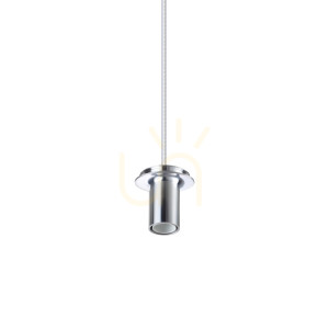 Prívesné svetlo Ideallux MAPA strieborné 5 cm E14 368252