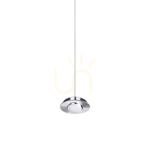 Prívesné svetlo Ideallux MAPA strieborné 6,8 cm 366944