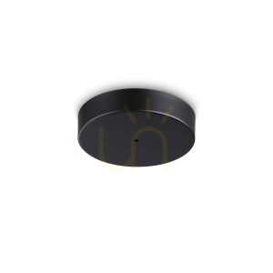 Okrúhly kryt svietidla Ideallux MAPA 368801 čierny Ø22 cm