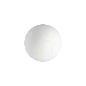 Sklenené tienidlo Ideallux MAPA 369297 biele 20 cm