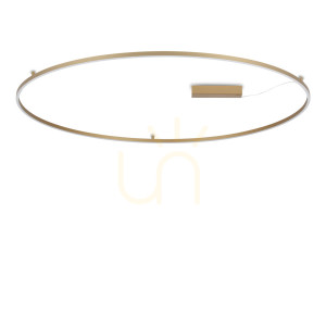Plafón Ideallux ORACLE SLIM 370330 mosadzný LED 81W 3000K Ø150 cm