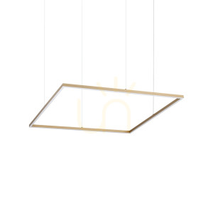 Závesné svietidlo Ideallux ORACLE SLIM 370538 mosadzné LED 90 cm 3000K