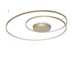 Plafón Ideallux OZ 365022 mosadzný LED 100 cm 3000K