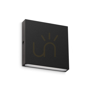 Vonkajšie nástenné svietidlo Ideallux POST-IT 335919 čierne LED 3W IP65 8 cm