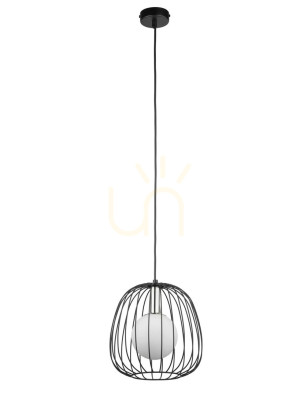 Závesné svietidlo Sigma BELL 1 S čierne, čierna/strieborná, SKU 40722