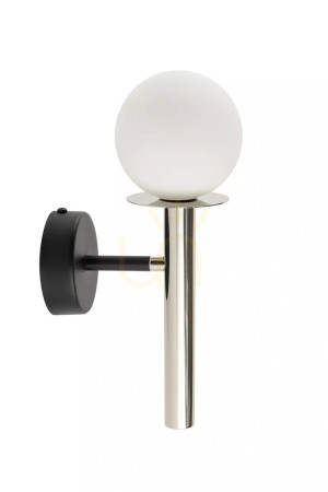 Nástenné svietidlo Sigma DAISY 1 čierne/strieborné, G9, SKU 40767