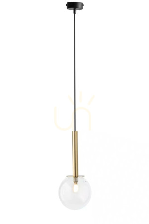 Prívesná lampa Sigma DAISY 1 zlatá/priehľadná 40757