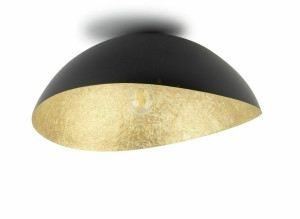 Plafón Sigma Solaris čierny/zlatý E27 33 cm 40597