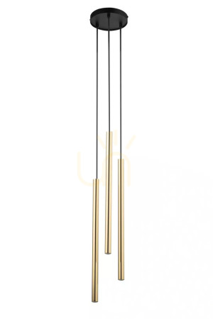 Závesné svietidlo Sigma SOPEL LUX 3 čierne/zlaté 40738