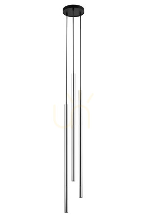 Prívesné svietidlo Sigma SOPEL LUX 3 čierne-strieborné 40744
