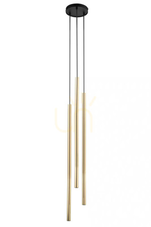 Závesné svietidlo Sigma SOPEL LUX 3 čierne/zlaté, G9, SKU 40748